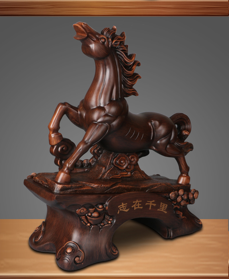 雅信招财马摆件志在千里客厅办公室风水摆设开业乔迁礼品工厂批发