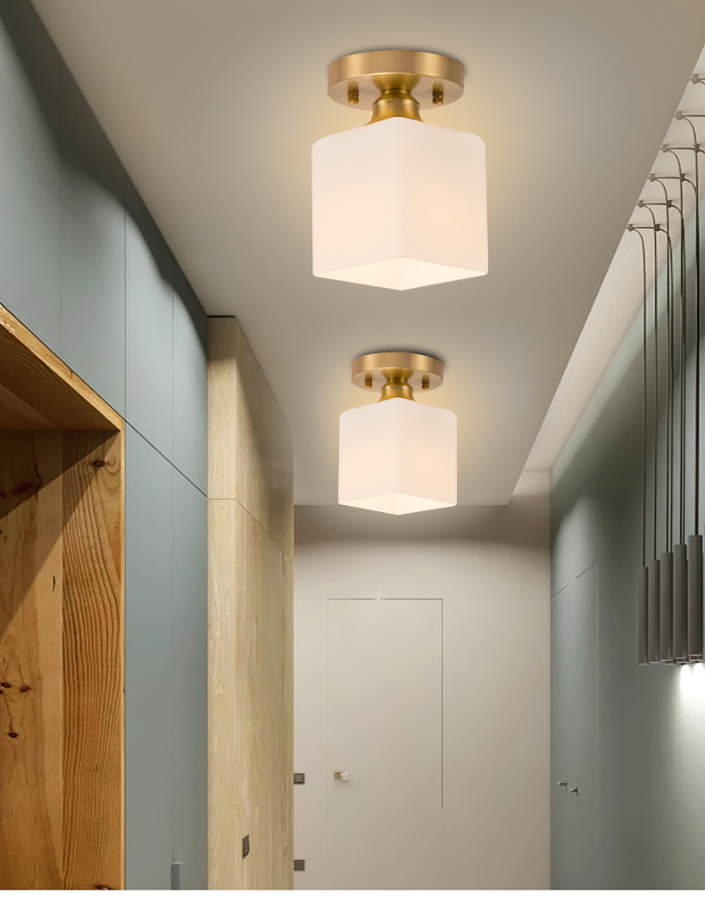 阳台吸顶灯_全铜灯过道走廊灯玄关阳台现代简约楼梯间灯具 - 阿里巴巴