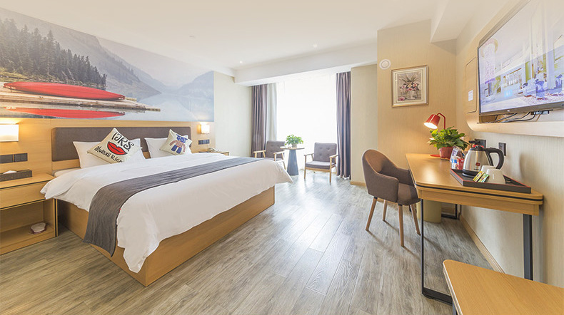 尚客优精选家具 新款快捷连锁酒店标间大床