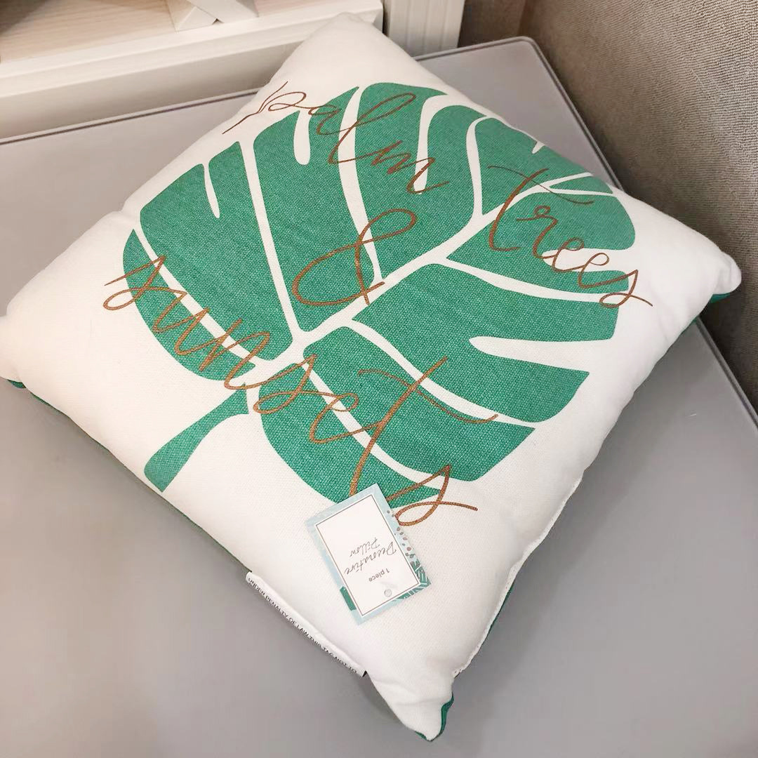工厂直销含芯抱枕35x35cm不可脱卸客厅靠枕汽车座位靠垫批发
