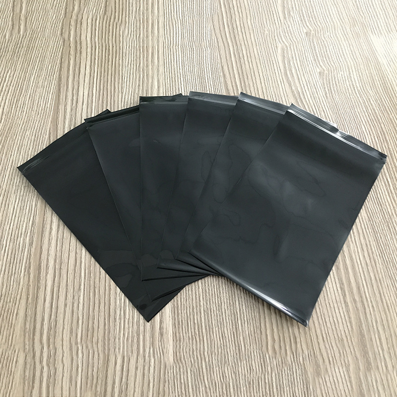 pe黑色自封袋食品包装袋加厚密实袋不透光拉骨袋厂家直供
