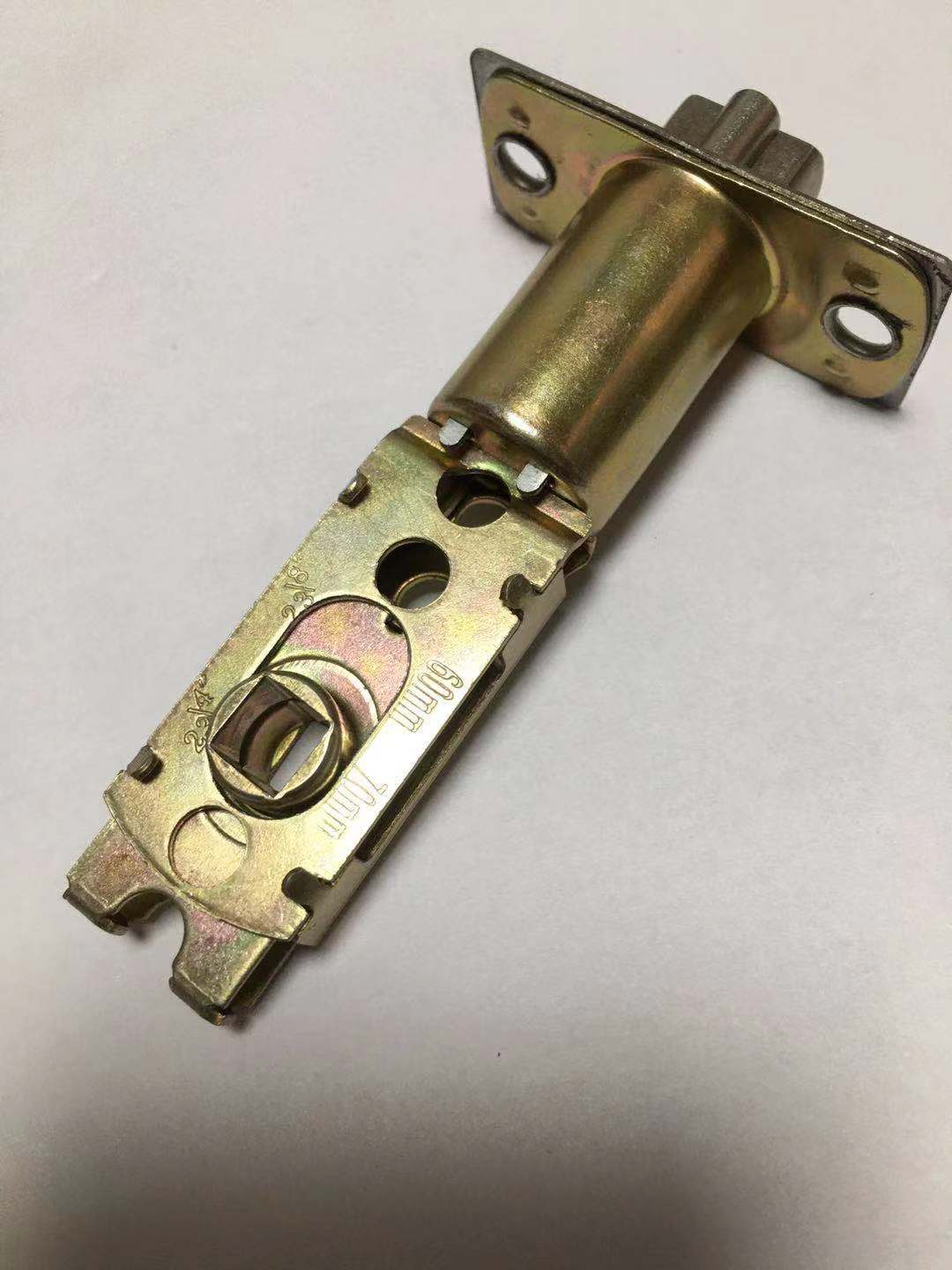 45度三杆式球形锁舌单舌锁体木门指纹锁用可调节60-70单舌锁体