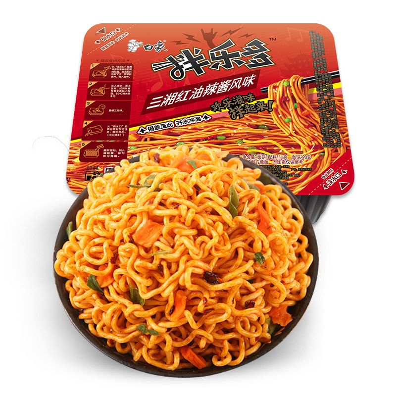 白象拌乐多拌面111g三湘红油辣酱风味单盒