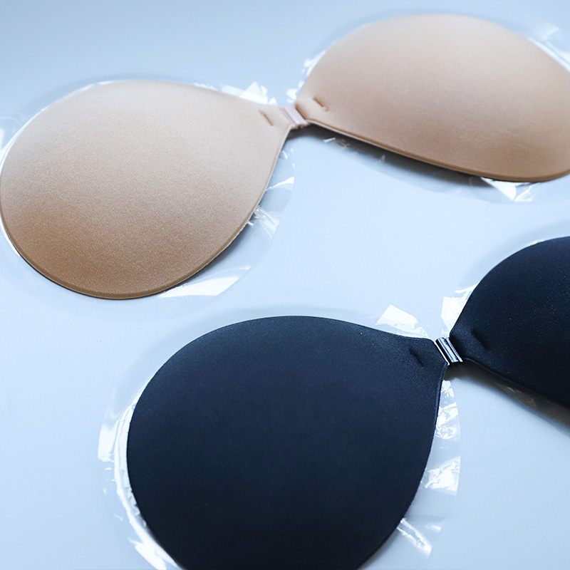 光面布杯无痕文胸 隐形内衣无钢圈聚拢文胸乳贴婚纱硅胶隐形文胸