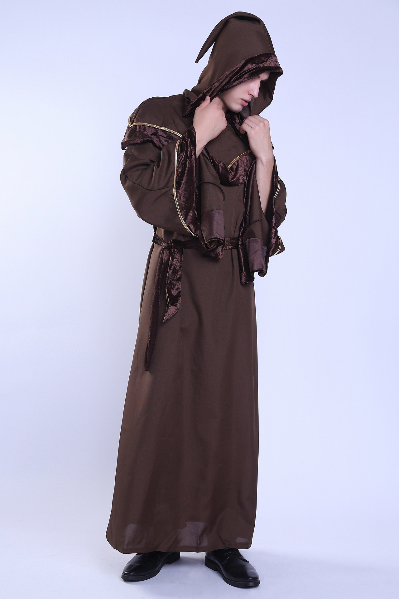 宗教教父男款巫师服 万圣节cosplay酒吧舞会舞台服表演服批发代发