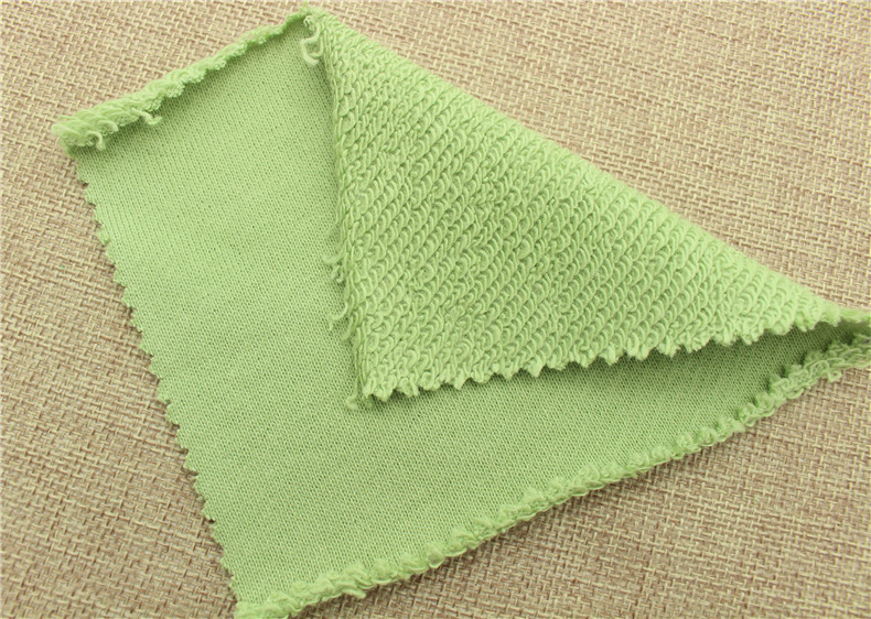 全棉大毛圈卫衣布 休闲装运动装针织面料 大毛圈斜纹卫衣布料