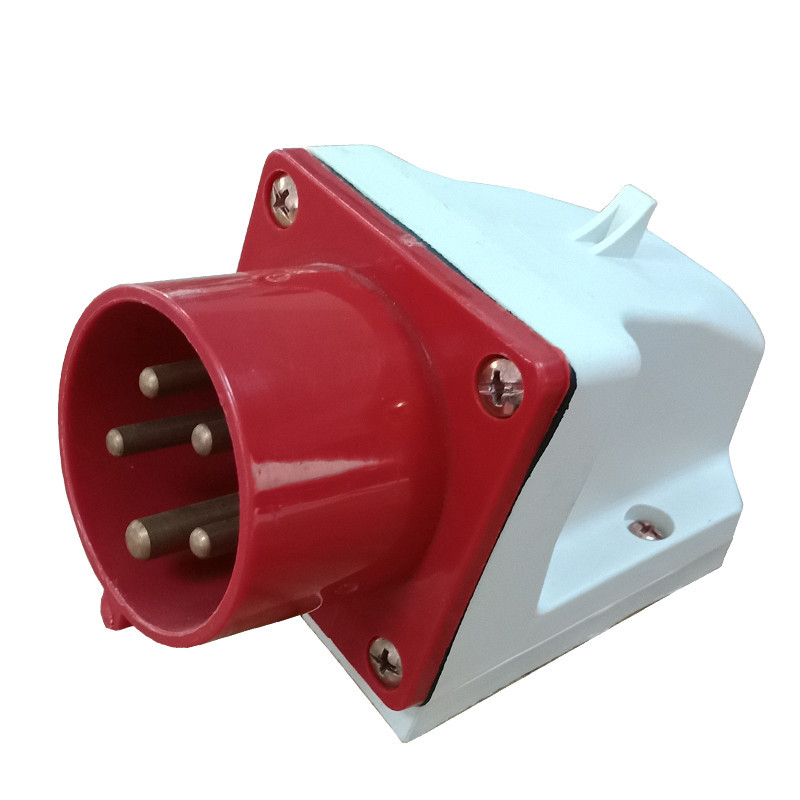 5芯16a工业五线380v五极器具暗装反插五极电工电气电源插头人气