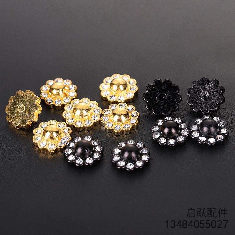 Factory Direct Supply Hot Sale Luggage Accessories Resin Plum Blossom Drill Buckle Clothing Accessories DIY Lace Accessories Can Be Customized