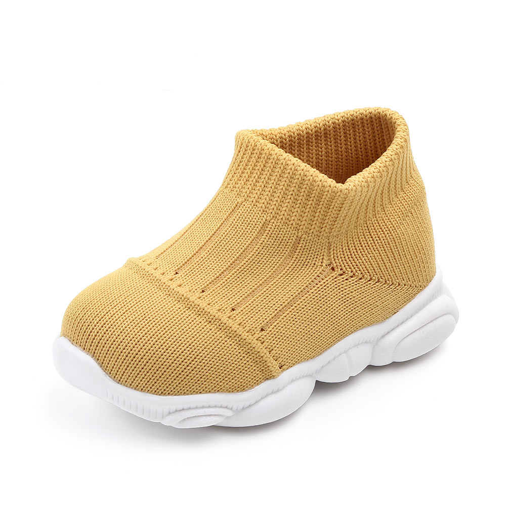 Men's and Women's Children's Shoes New Flyknit Mesh Shoes Breathable Non-Slip Baby Shoes Spring Leisure Toddler Shoes 2233