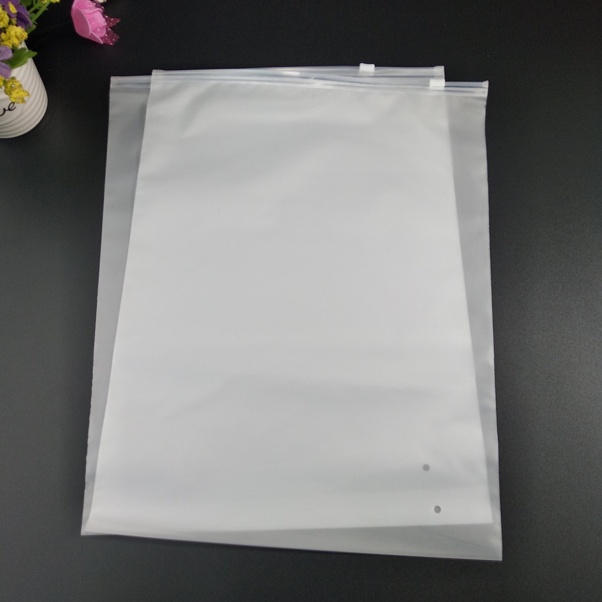 厂家直销定制双面磨砂服装拉链袋pe包装袋文胸t恤内裤袜子 包装袋