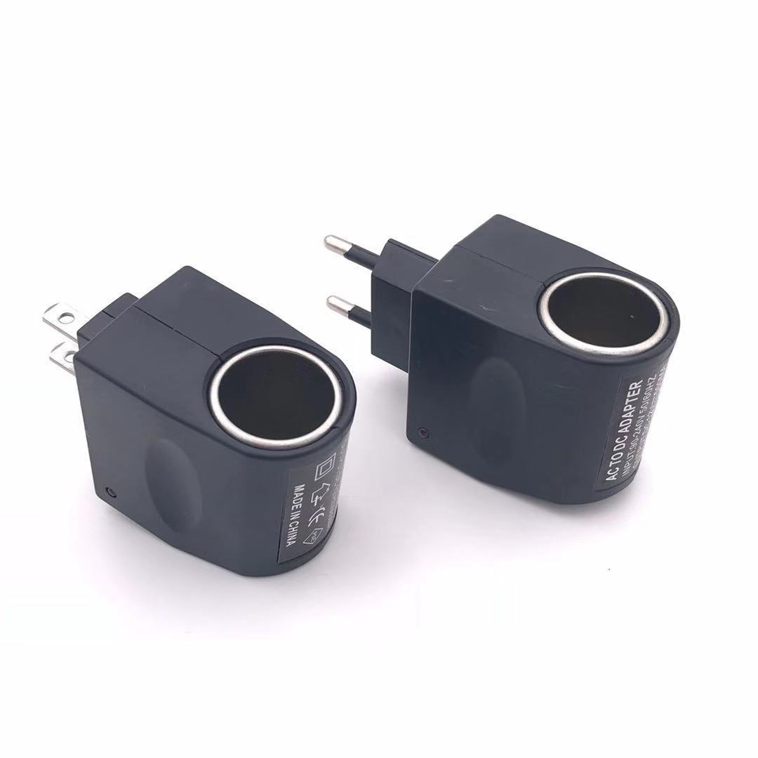家用ac转dc点烟器母座插口220v转12v 点烟器插座 带白盒包装