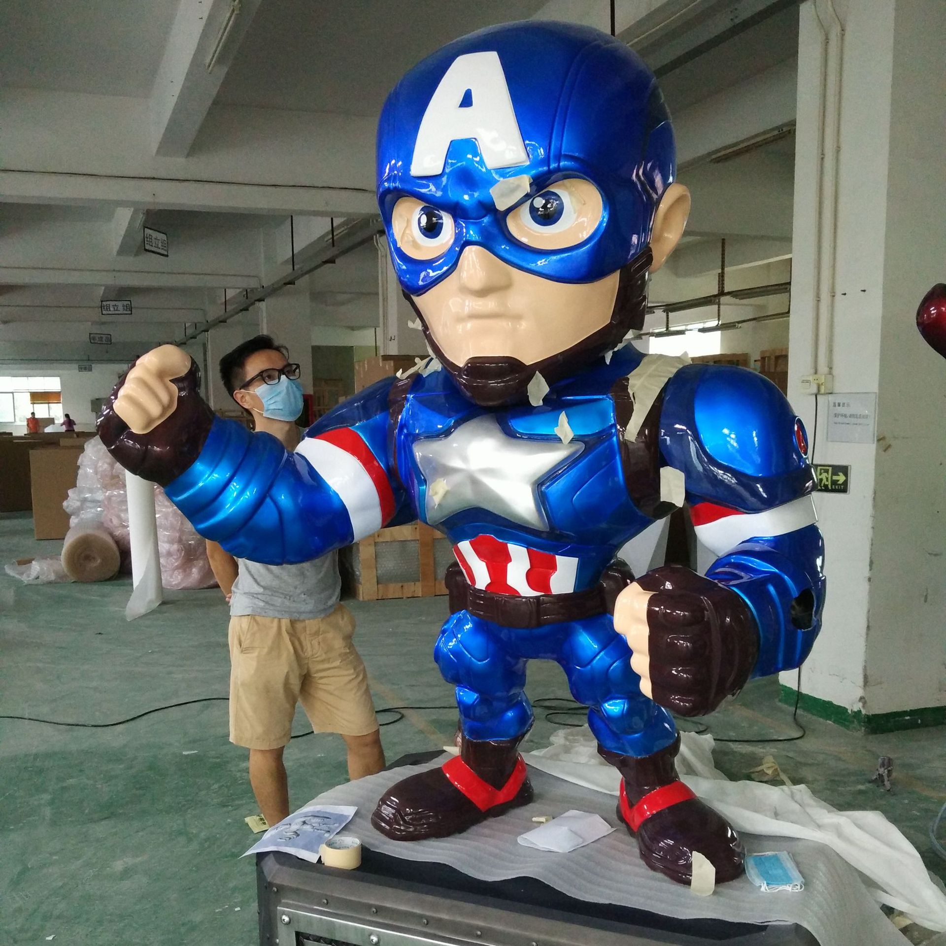 8米大型玻璃钢仿真雕塑游戏动漫人物卡通机甲机器人战队-手办模型.