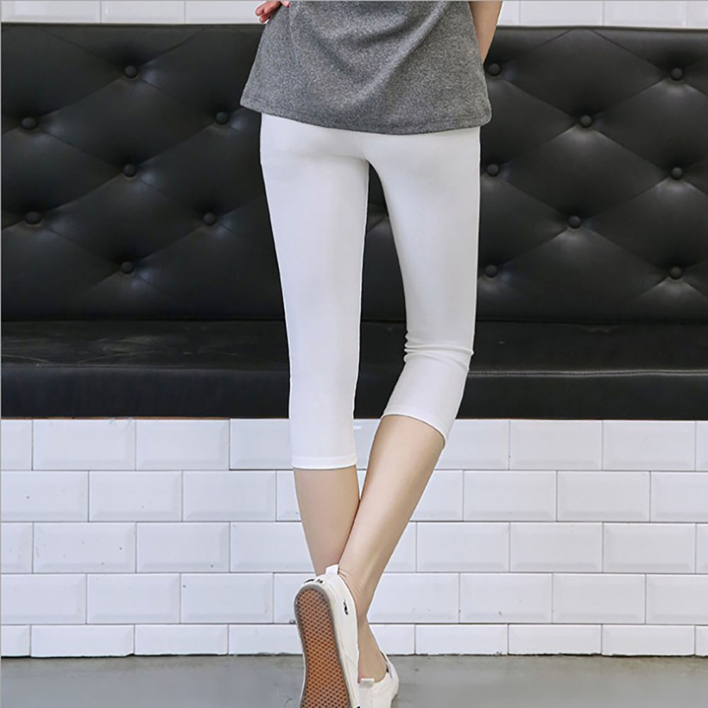 夏季薄款莫代尔女裤成人七分打底裤女外穿加肥加大码超显瘦打底裤