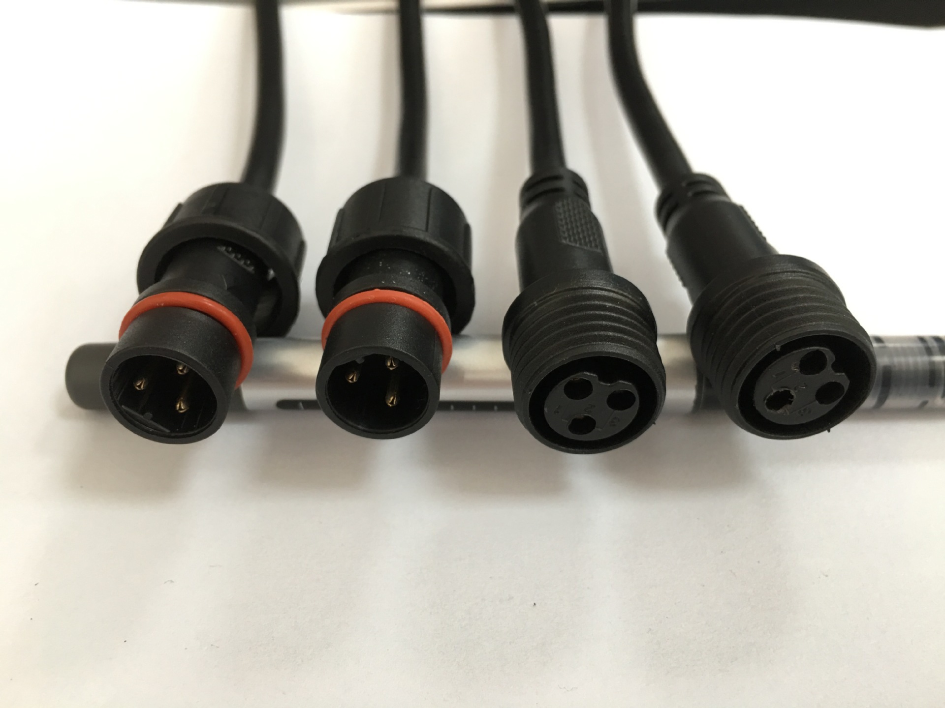 m12防水连接器ip68公母对接插座头234568芯设备电子工业电源照明