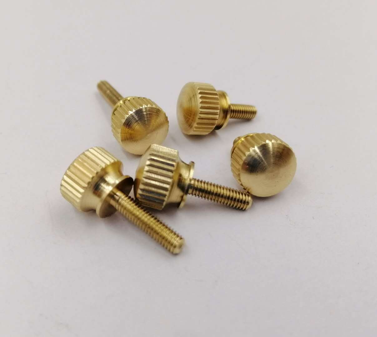 黄铜本色高头手拧螺丝 铜手拧螺丝 铜螺栓m3m4