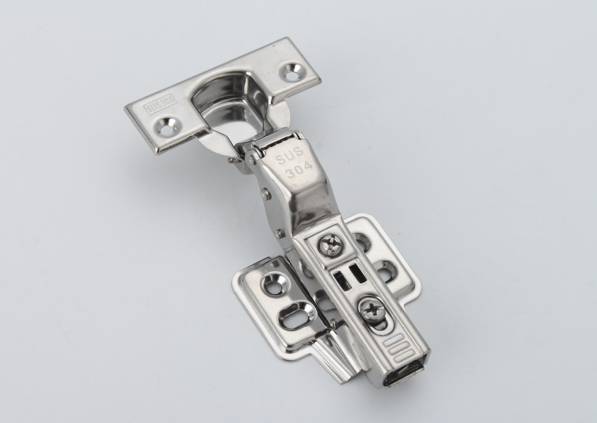 0加厚纯正304不锈钢铰链 橱柜液压缓冲铰链合页