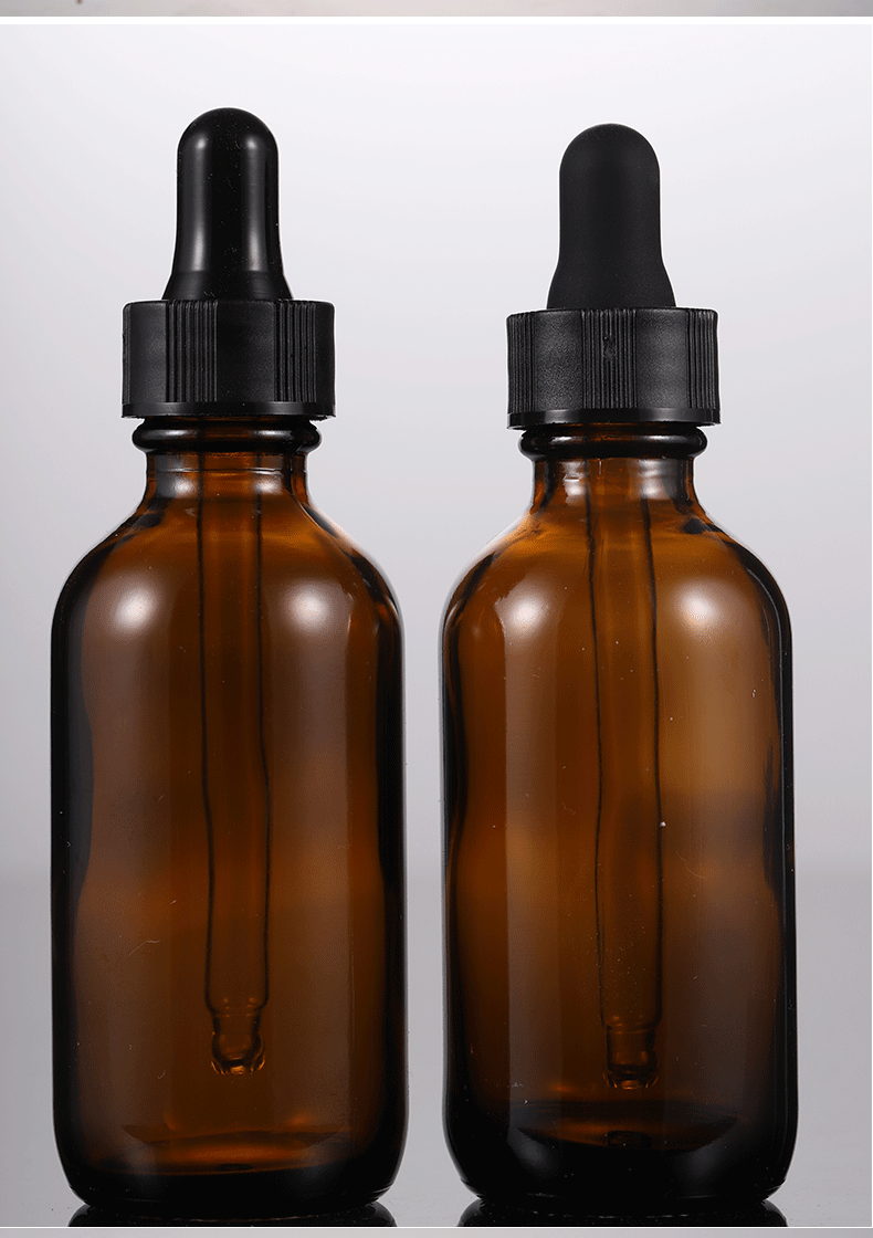 现货供应 30ml茶色波士顿瓶 1盎司外贸瓶1oz琥珀波斯顿滴管精油瓶