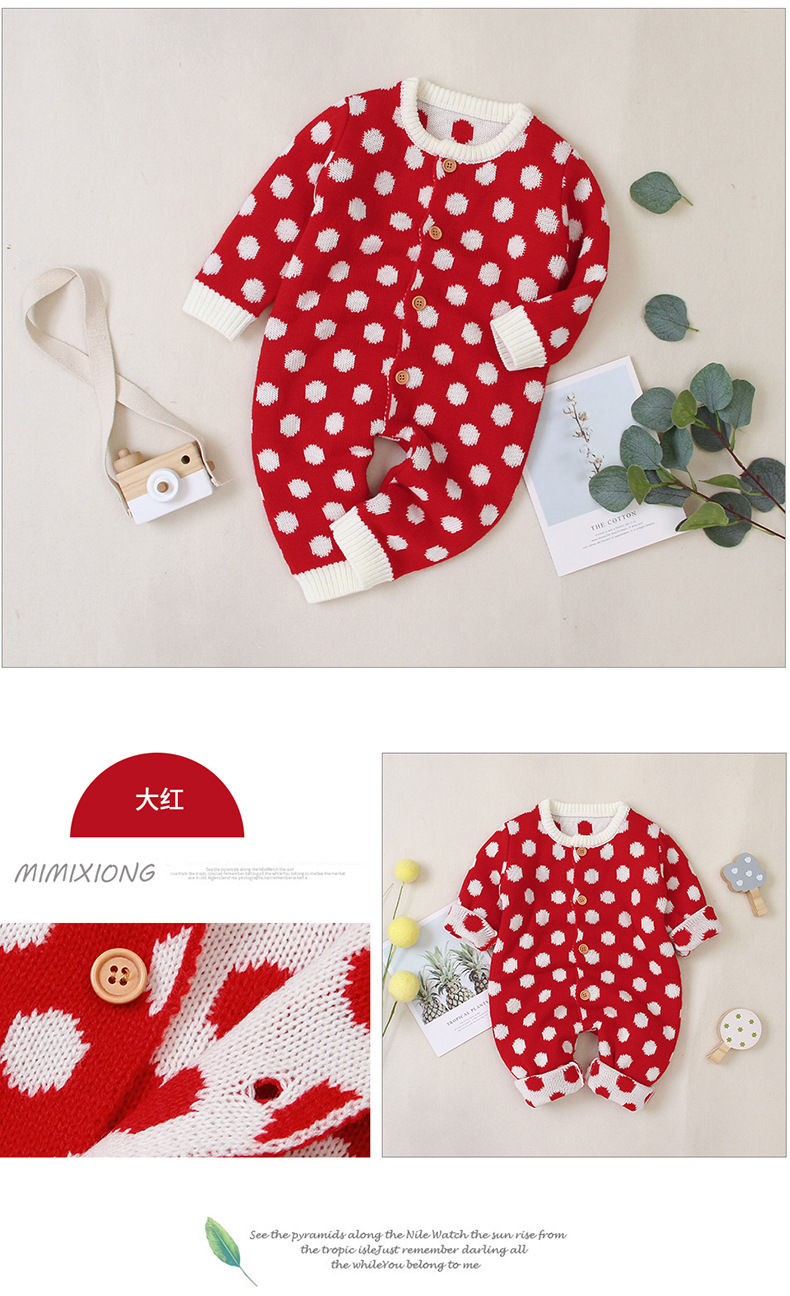 ins新款欧美婴儿连体衣秋季长袖原点连体哈衣爬服