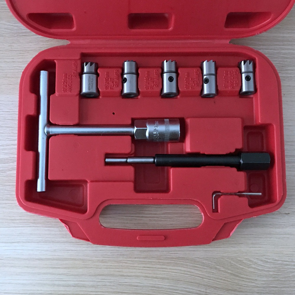 8件套柴油气门铰刀 气门底座清理铰刀 柴油喷油嘴底座清理铰刀