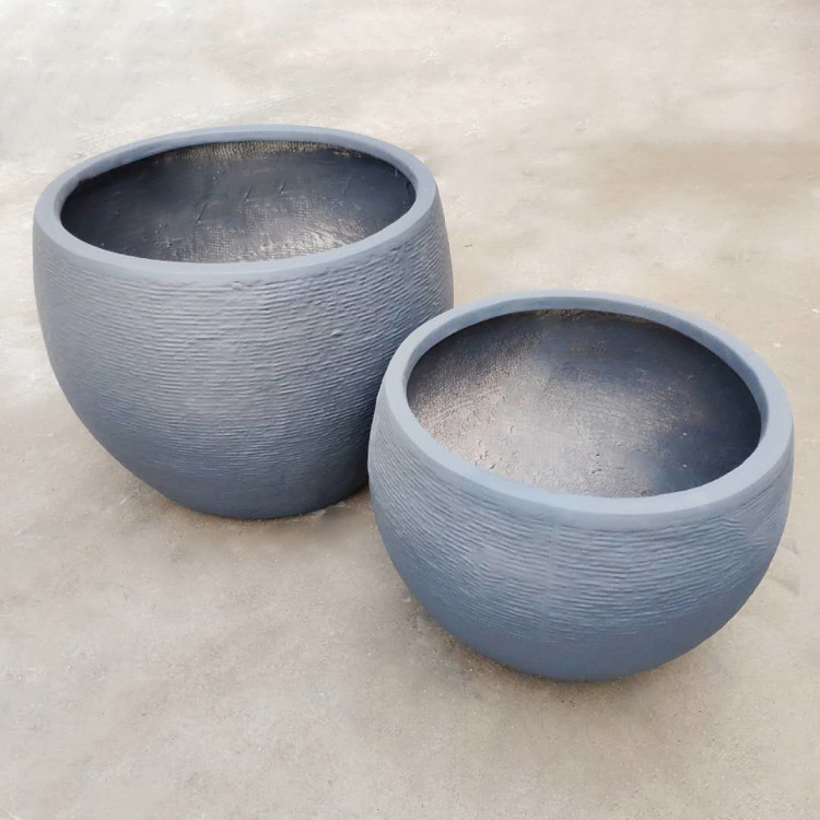 半圆球形种植桌面花盆透气造型菱镁水泥花钵阳台办公楼君子兰盆