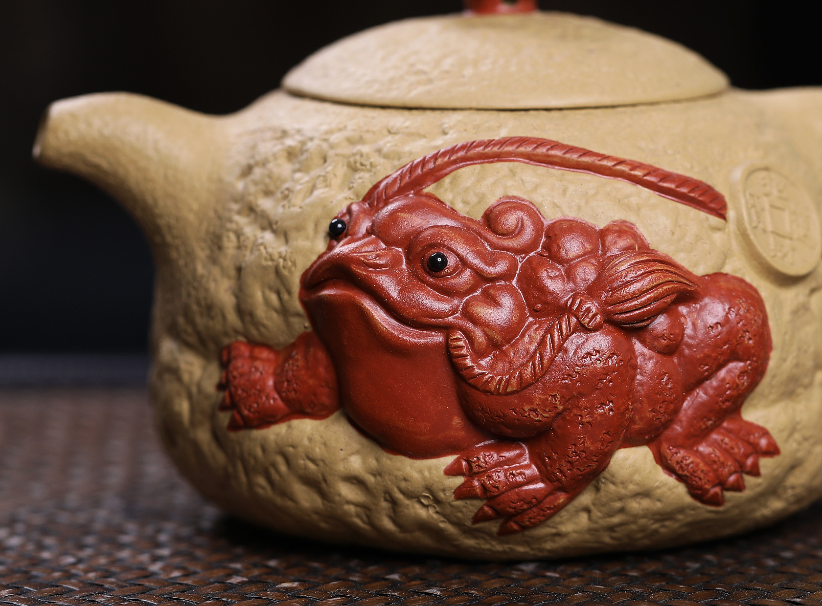 宜兴紫砂壶名家手工原矿段泥金蟾供春茶壶茶具厂家直销一件代发