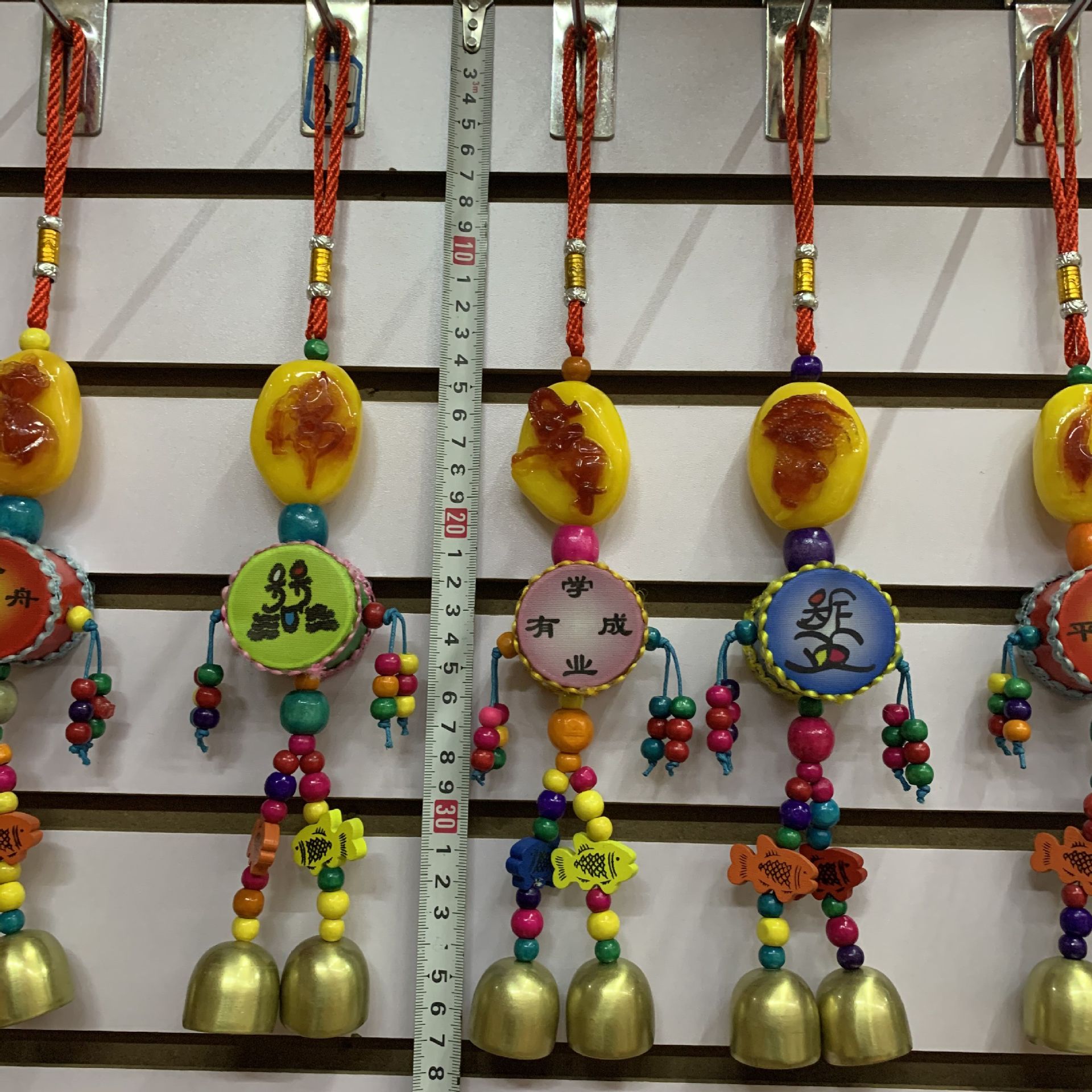 云南民族特色东巴文化系列小挂件 仿蜜蜡小鼓双铃