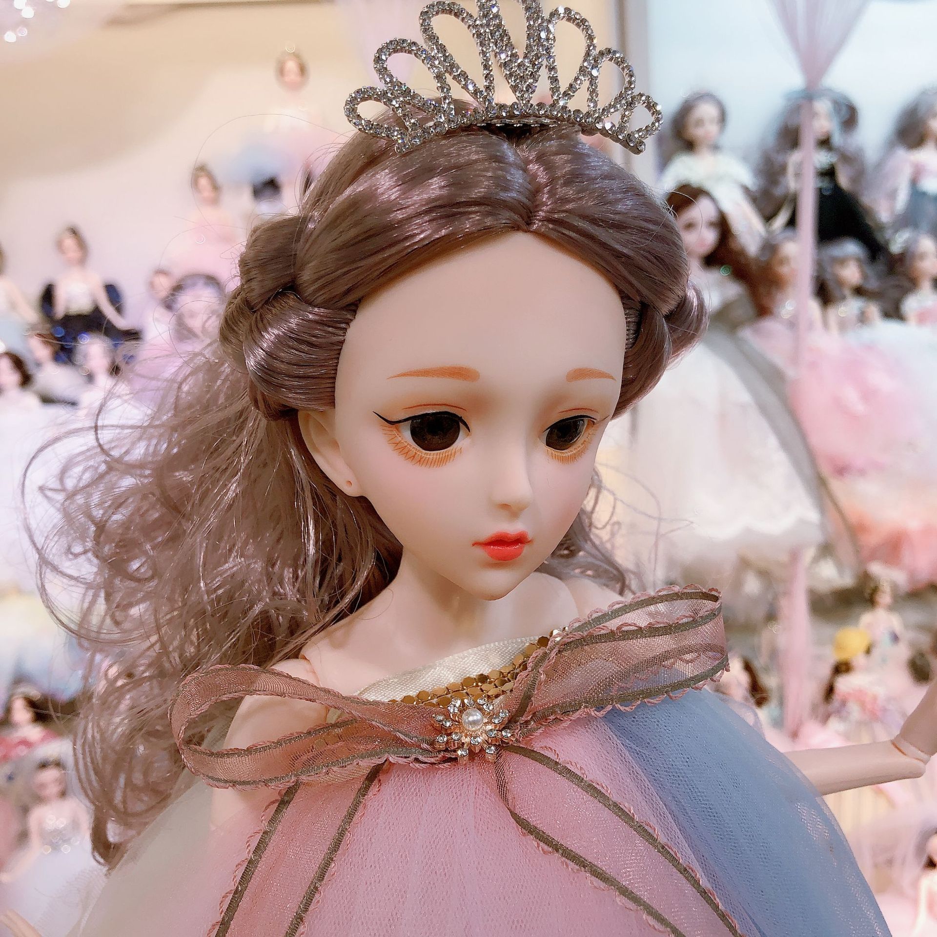 叶安心公主 芭比洋娃娃礼盒套装 女孩生日圣诞礼物汽车摆件玩具