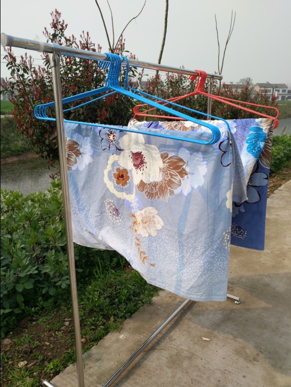 大衣架晒被子 床单家用大号晾被单的被套超大加粗浴巾不锈钢特大