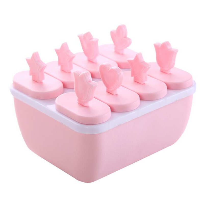 Square Ice-Cream Mould Household Make Popsicles Ice Candy Popsicle Ice Cream Frozen Ice Box Ice Cream Ice Tray Home Ice Tray Popsicle