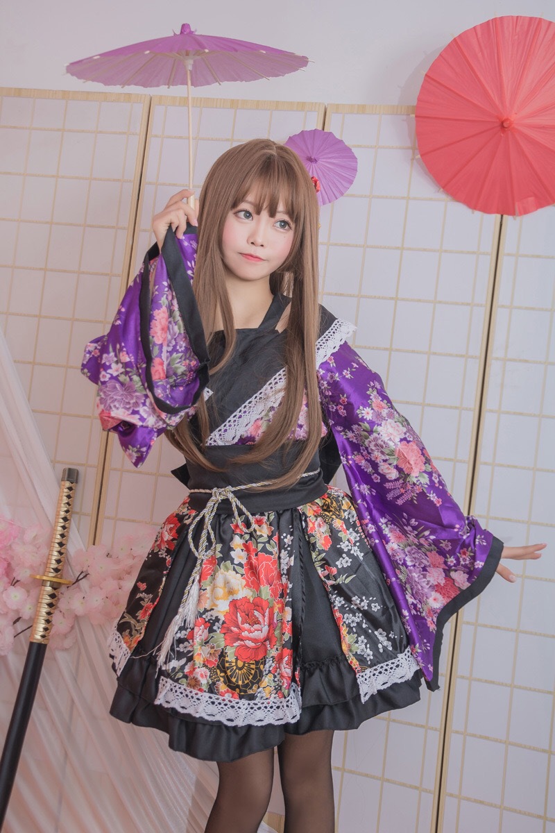 舞台装和服风极乐净土舞蹈服cos服装女宅舞和服 女仆装定做批发