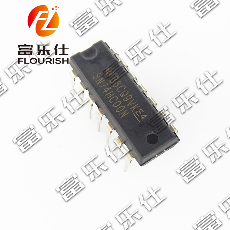 门极和反相器/sn74hc00n dip-14 全新原装正品 ti(德州)