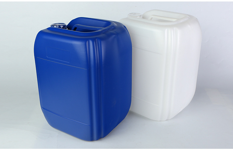 (消毒液桶)厂家直供堆码桶加厚20升料化工桶蓝色方形堆码桶定制