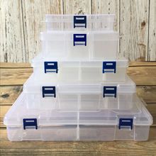PP空盒透明塑料大号长方形有盖PP盒小工具元件首饰零件收纳盒卡扣