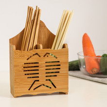 楠竹制筷子筒创意筷笼沥水筷子架家用筷子盒多功能厨房收纳置物架