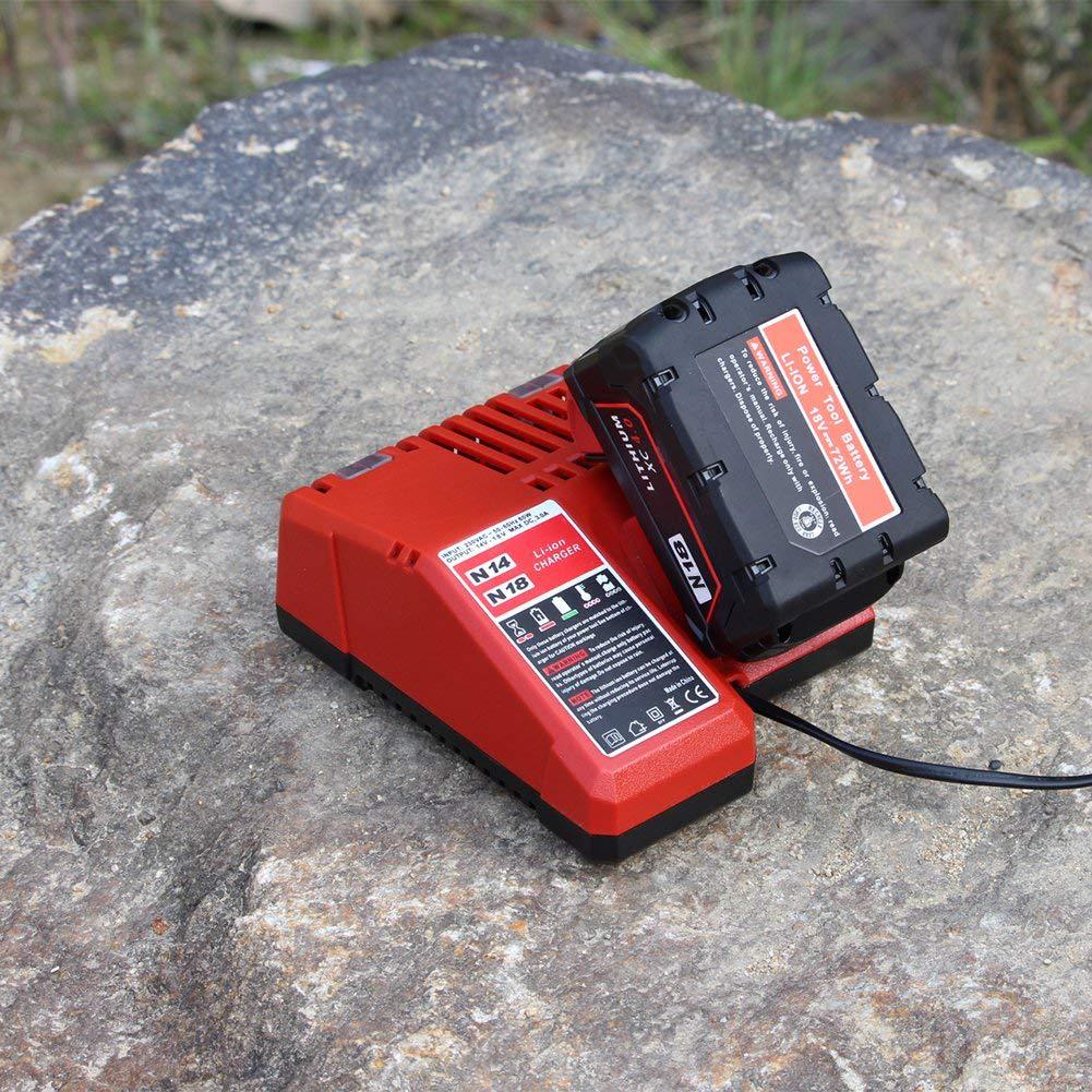 替代milwauke 米沃奇m18锂电池18v锂离子电动工具电池配件电池组