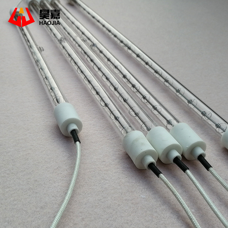 钨丝卤素加热灯管 红外线加热灯 真空钨丝发热管 石英玻璃加热管