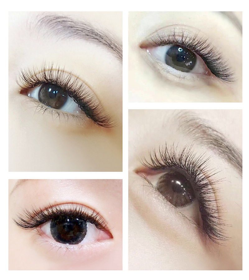 自然开花网状 y型编织睫毛0.05嫁接睫毛蚕丝种植假眼睫毛浓密舒适