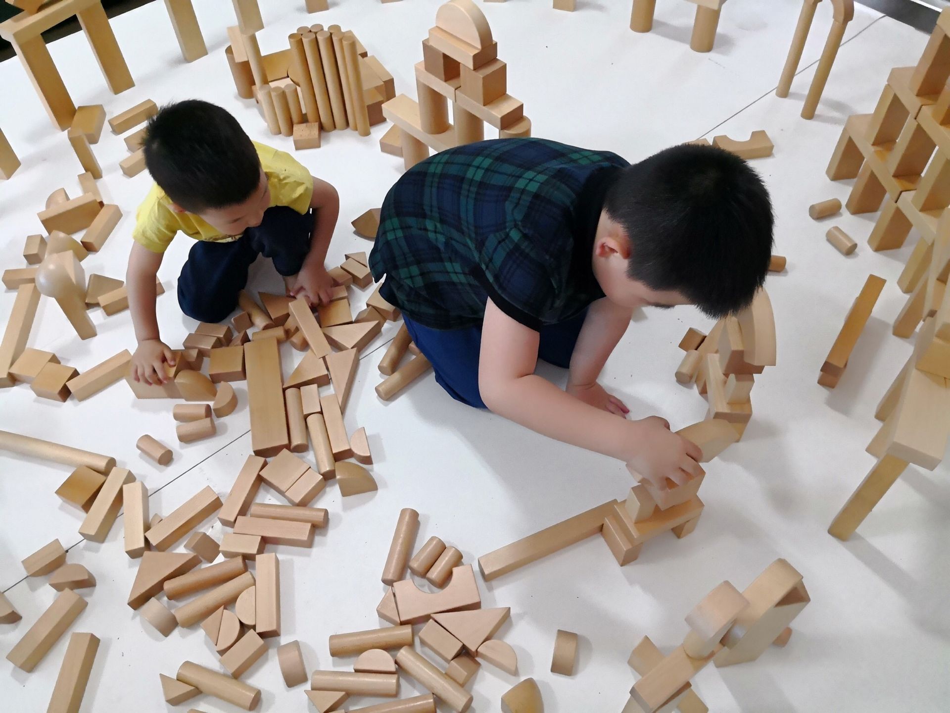 ddq实木榉木大型构建积木圆明园354块幼儿园教具1岁以上50公斤