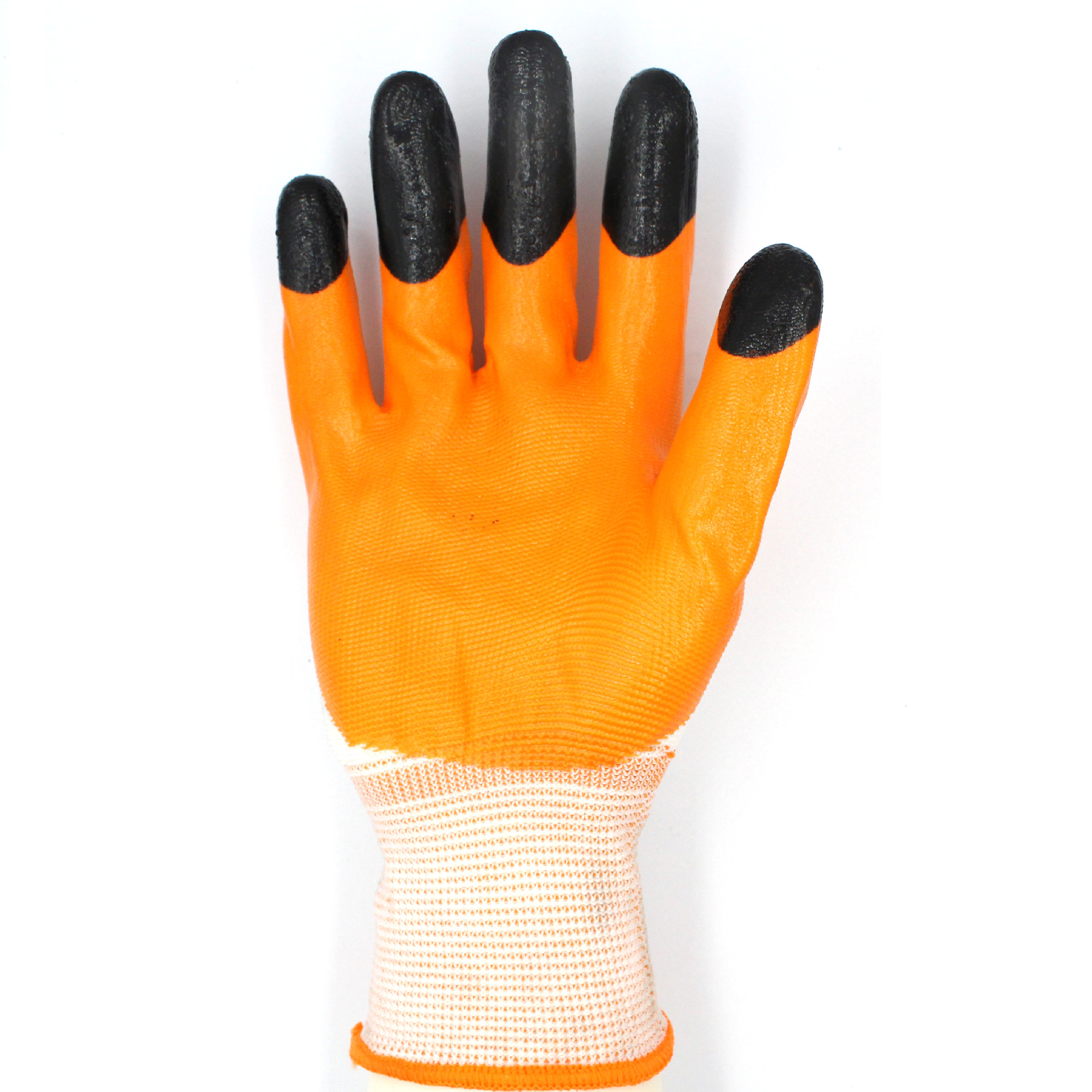 企升909手套丁腈浸胶工作舒适耐磨防滑工地劳保防护手套
