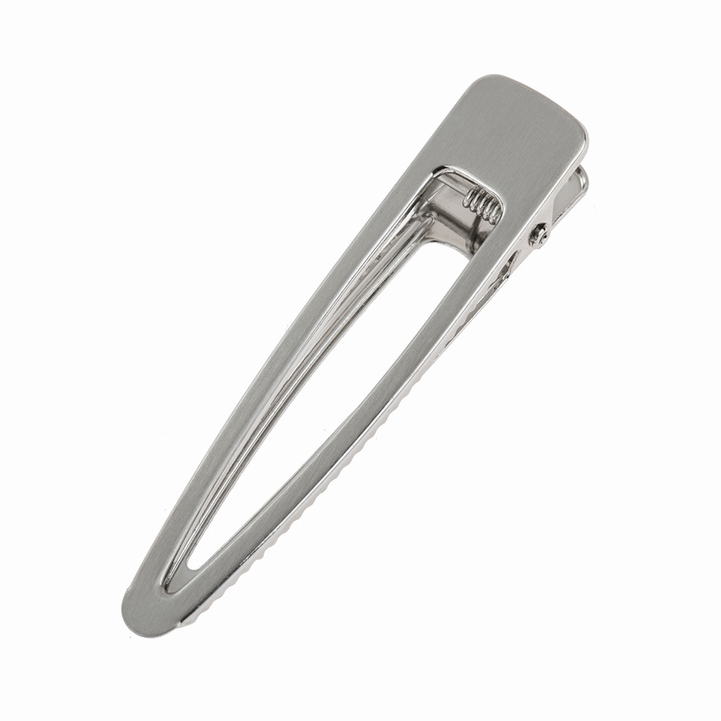 光面细长镂空拉丝鸭嘴夹时尚跨境弹簧夹速卖通亚马逊热卖发夹女