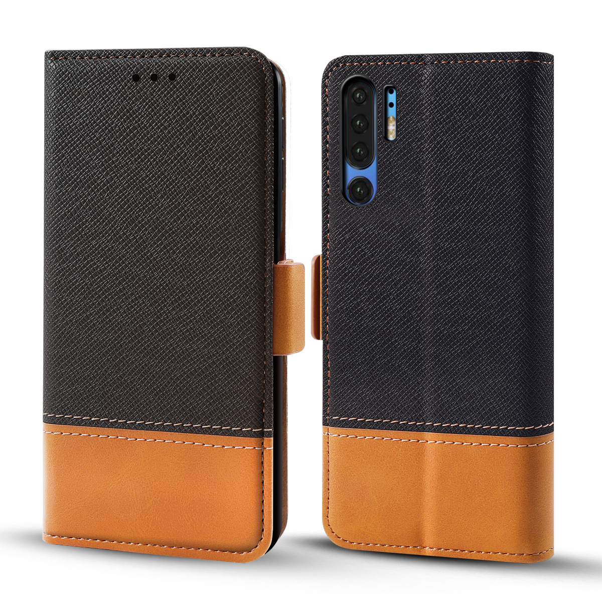 撞色皮套 插卡拼接手机皮套 撞色手机皮套 多功能手机皮套