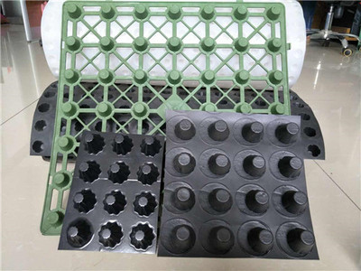 安阳地下室顶板滤水板40厚防根穿刺疏水板塑料凹凸隔根层