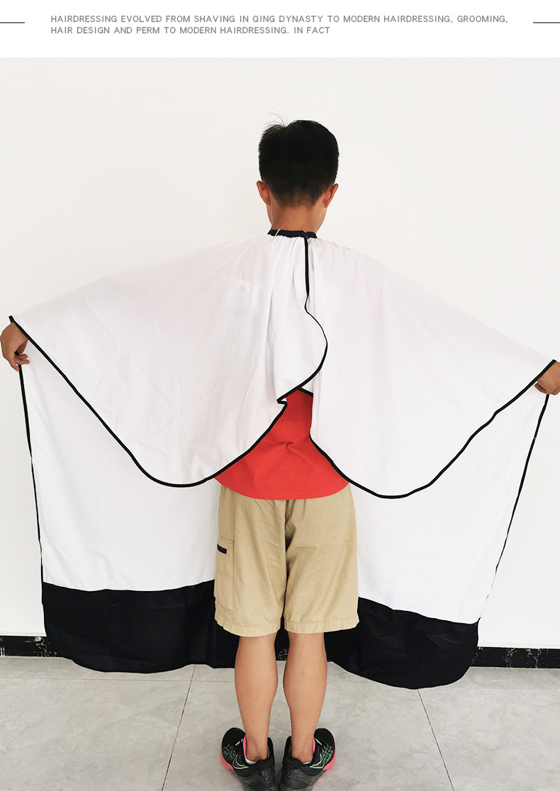 理发围布 时尚发廊围布 不粘发剪发围布家用印花理发围布