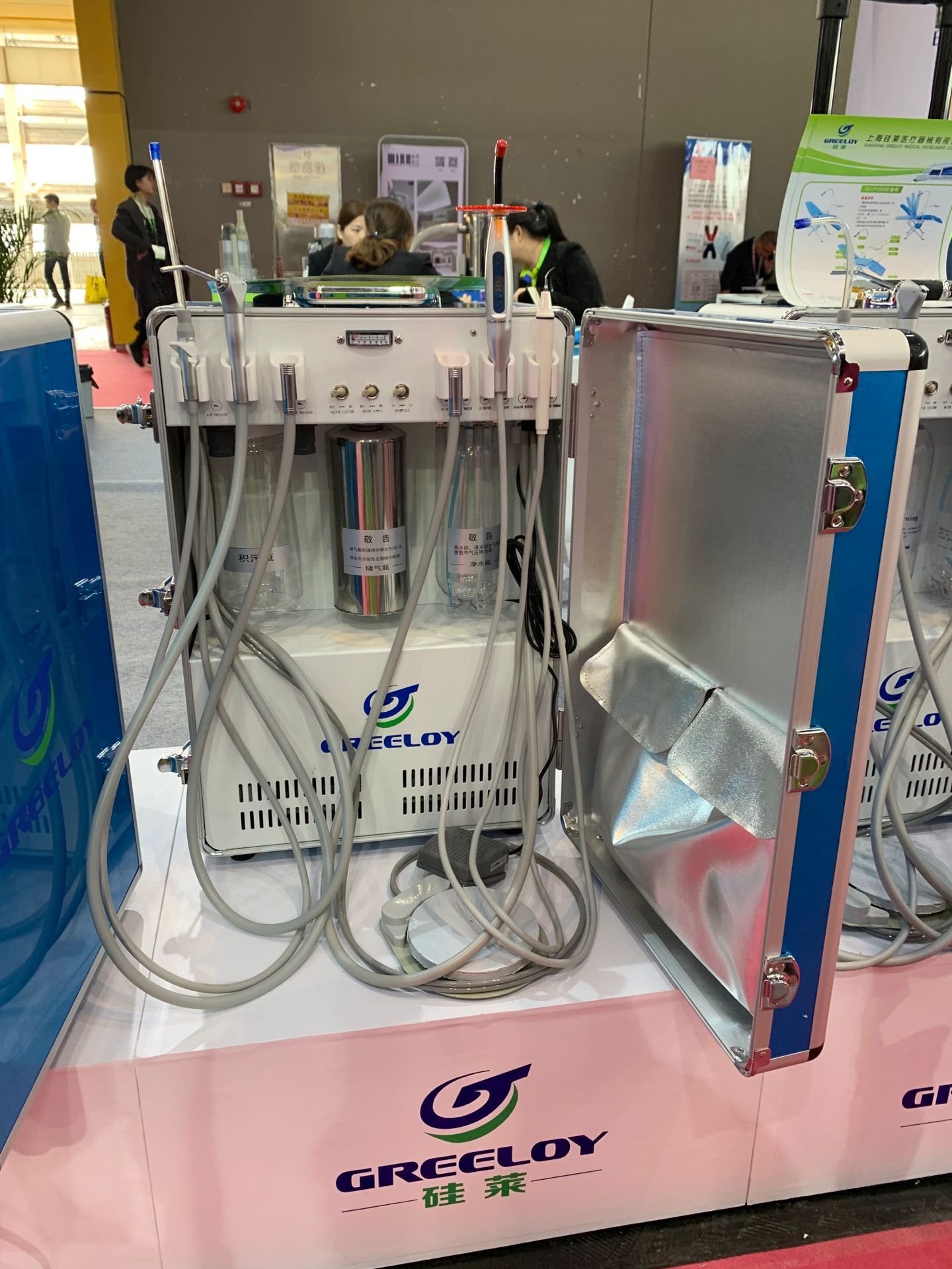 牙科涡轮机便携式涡轮机带压缩机 牙科简易综合机洗牙机美牙机