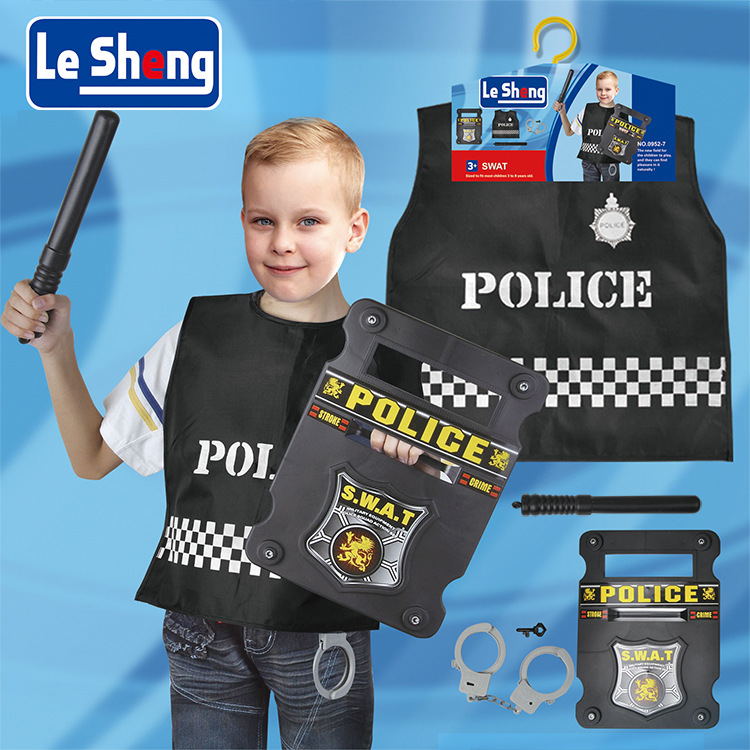 factory direct sales children‘s police uniform halloween performance costume holiday performance clothing children‘s role play props