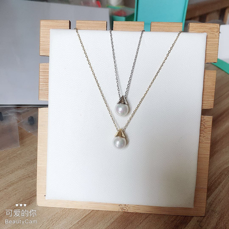都挺好姚晨同款项链苏明玉珍珠锁骨链金字塔吊坠网红气质925银链