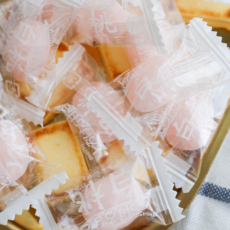 日本进口 meito名糖 白桃味/水蜜桃味夹心糖果 网红硬糖70g 行货