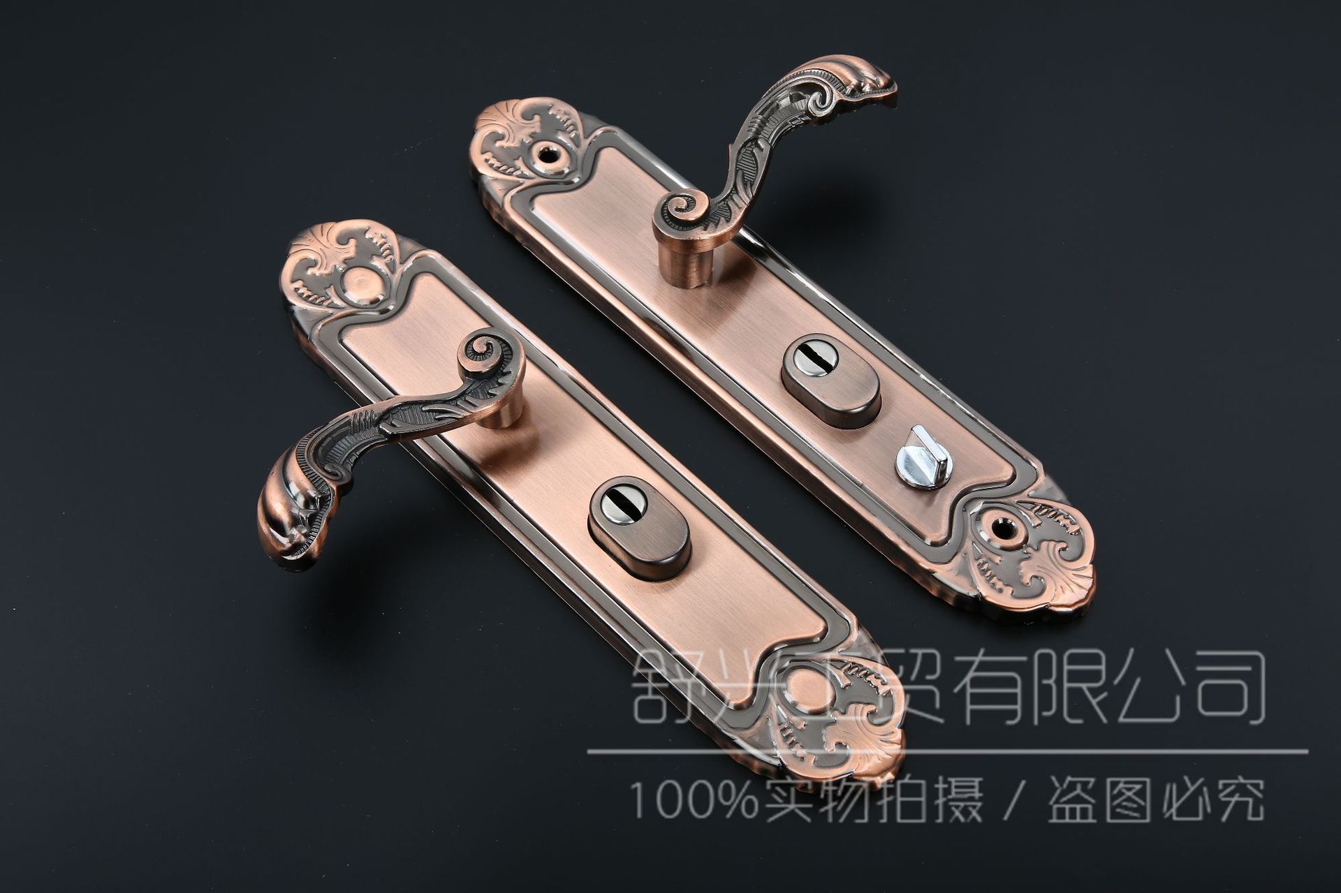 舒兴防盗门把手红古加厚面板门锁老式门配件实心拉手大门把手