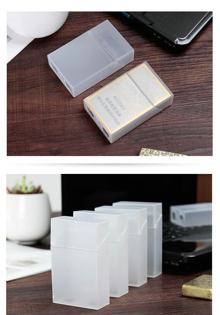 厂家直销新品透明翻盖硬盒箱装 20支装创意香烟盒子塑料烟盒