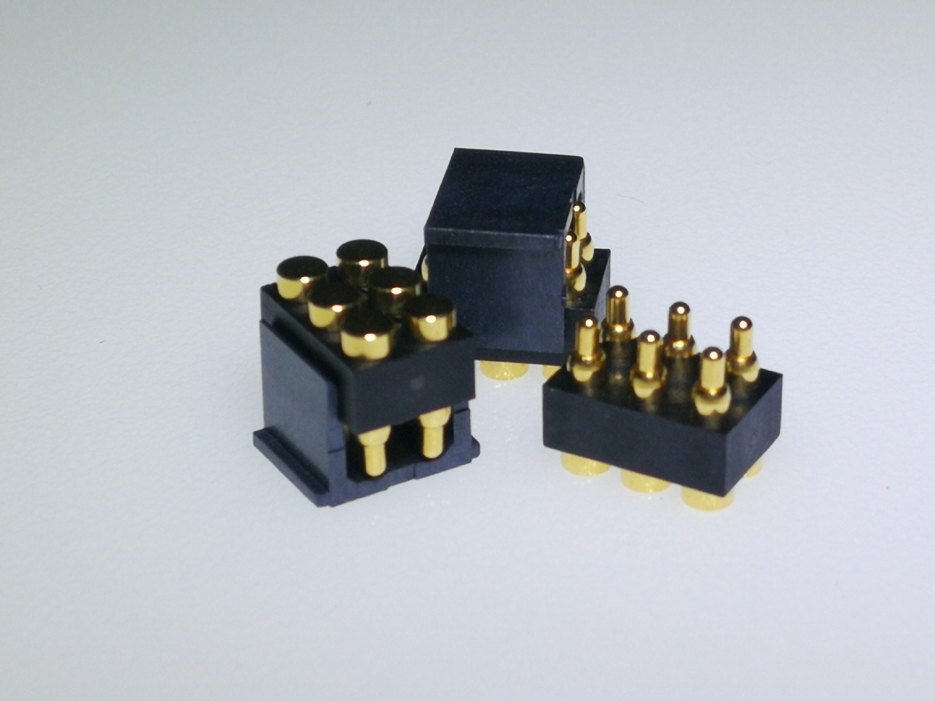 2x3 6pin pogo pin 充电弹簧顶针镀金探针连接器